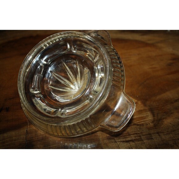 Depression Glass Hand Held Juicer Vintage Kitchen Tool Gadget Fruit - Picture 3 of 5